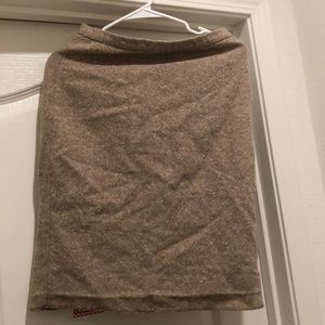 Wool mini skirt